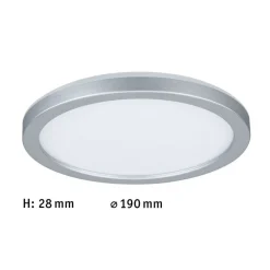 Paulmann Atria Shine Paneel aan/uit chroom 840 Ø19cm