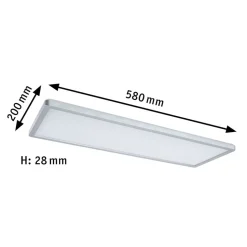 Paulmann Atria Shine paneel dim chroom RGBW 58x20