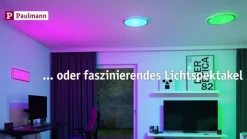 Paulmann Atria Shine Paneel Dime chroom RGBW Ø29cm