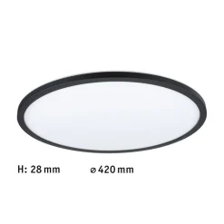 Paulmann Atria Shine paneel 3-step black 830 Ø42cm