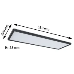 Paulmann Atria Shine paneel 3-step black 840 58x20