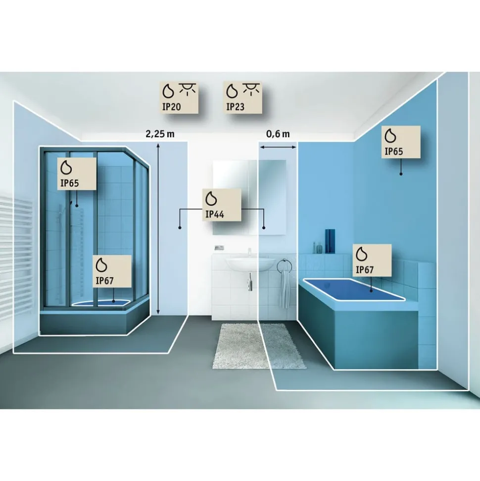 Paulmann Aviar LED plafondlamp, IP44, dimbaar