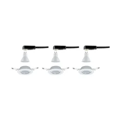 Paulmann Base GU10-inbouwspot set van 3, wit