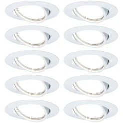 Paulmann Base inbouwspot in 10er-set wit
