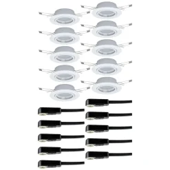 Paulmann Base inbouwspot in 10er-set wit