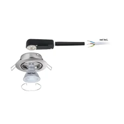 Paulmann Base inbouwspot in 10per set ijzer