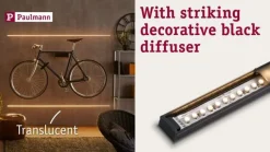 Paulmann Base profiel, zwart, zwart, 1m