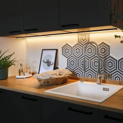 Paulmann Base profiel, zwart, wit, 1m