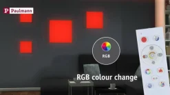 Paulmann Base profiel, zwart, wit, 1m