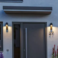 Paulmann buitenwandlamp Caissa, aluminium, sensor