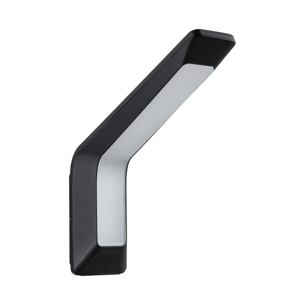 Paulmann buitenwandlamp Merano, sensor, antraciet