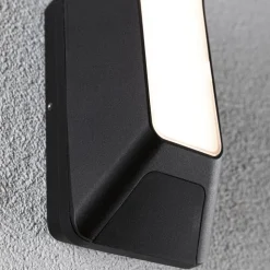 Paulmann buitenwandlamp Merano, sensor, antraciet