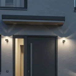 Paulmann buitenwandlamp Sienna, aluminium, sensor