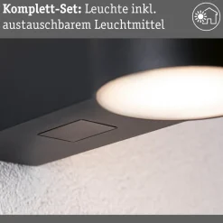 Paulmann buitenwandlamp Sienna, aluminium, sensor