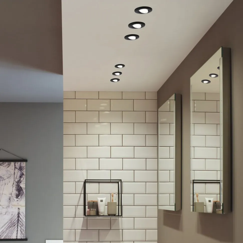 Paulmann Calla, zwart draaibaar 4.000K niet dimbaar 10s