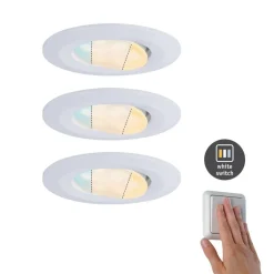 Paulmann Calla zwenkbaar on/off Ø9cm CCT per 3 wit