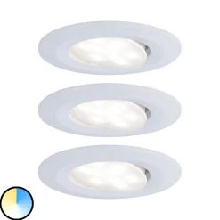 Paulmann Calla zwenkbaar on/off Ø9cm CCT wit per 3