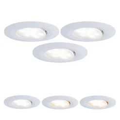 Paulmann Calla zwenkbaar on/off Ø9cm CCT wit per 3