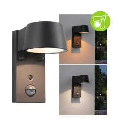 Paulmann Capea LED buitenwandlamp antraciet aluminium