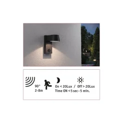 Paulmann Capea LED buitenwandlamp met sensor