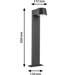 Paulmann Capea LED tuinpadverlichting antraciet aluminium