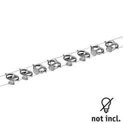 Paulmann Cardan kabelsysteem 8l. chroom mat/chroom