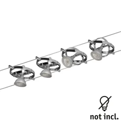 Paulmann Cardan kabelsysteem 4l. chroom mat/chroom