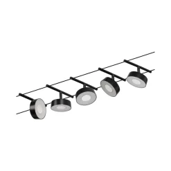 Paulmann Circle LED kabelsysteem 5-lamps mat zwart