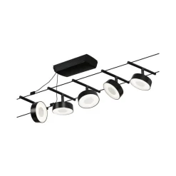 Paulmann Circle LED kabelsysteem 5-lamps mat zwart