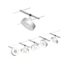 Paulmann Circle LED kabelsysteem 5-lamps chroom
