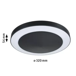 Paulmann Circula sensor-plafondlamp 830 antraciet