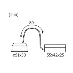 Paulmann Coin Nova LED 3-step-dim 100° 6W 2.700K