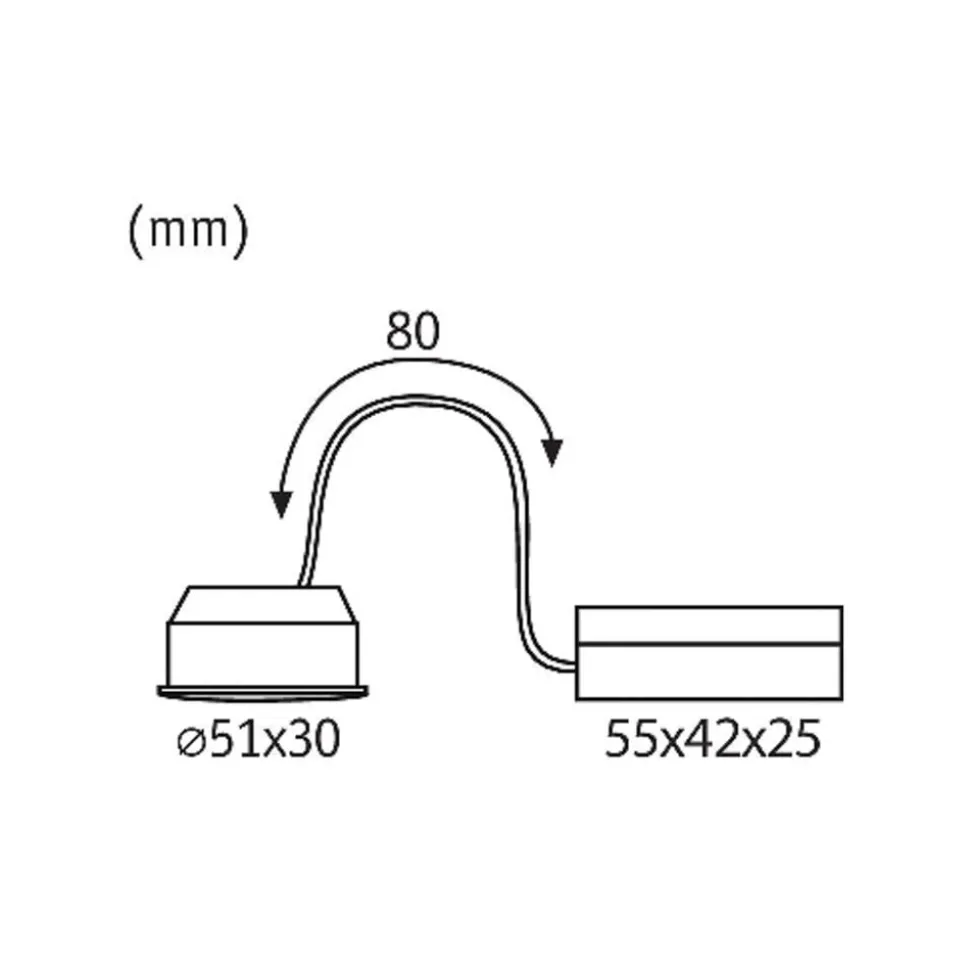 Paulmann Coin Nova LED-inbouw 100° 6W 2.700K