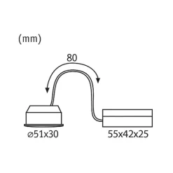 Paulmann Coin Nova LED-inbouw 100° 6W 4.000K
