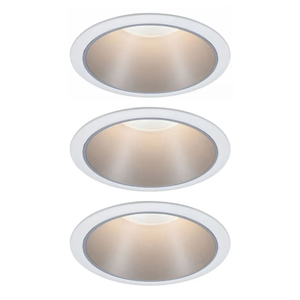 Paulmann Cole LED Spotlight zilver-wit 3per set