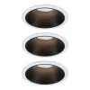 Paulmann Cole LED Spotlight, zwart-wit, 3per set