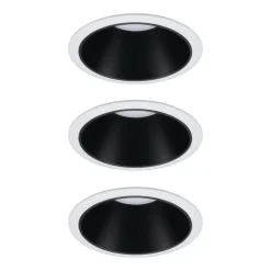 Paulmann Cole LED Spotlight, zwart-wit, 3per set
