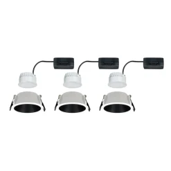 Paulmann Cole LED Spotlight, zwart-wit, 3per set