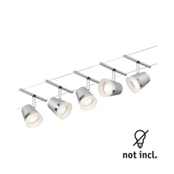 Paulmann Cone kabelsysteem basisset 5l. chroom mat