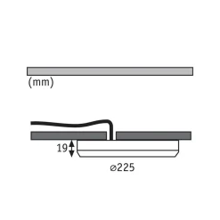 Paulmann Cover it LED inbouwpaneel 4.000 K 22,5 cm