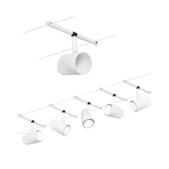 Paulmann Cup kabelsysteem basisset 5-lamps mat wit