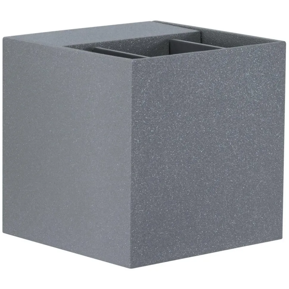 Paulmann Cybo LED buitenwandlamp, 2.700 K, 8 x 8 cm, grijs