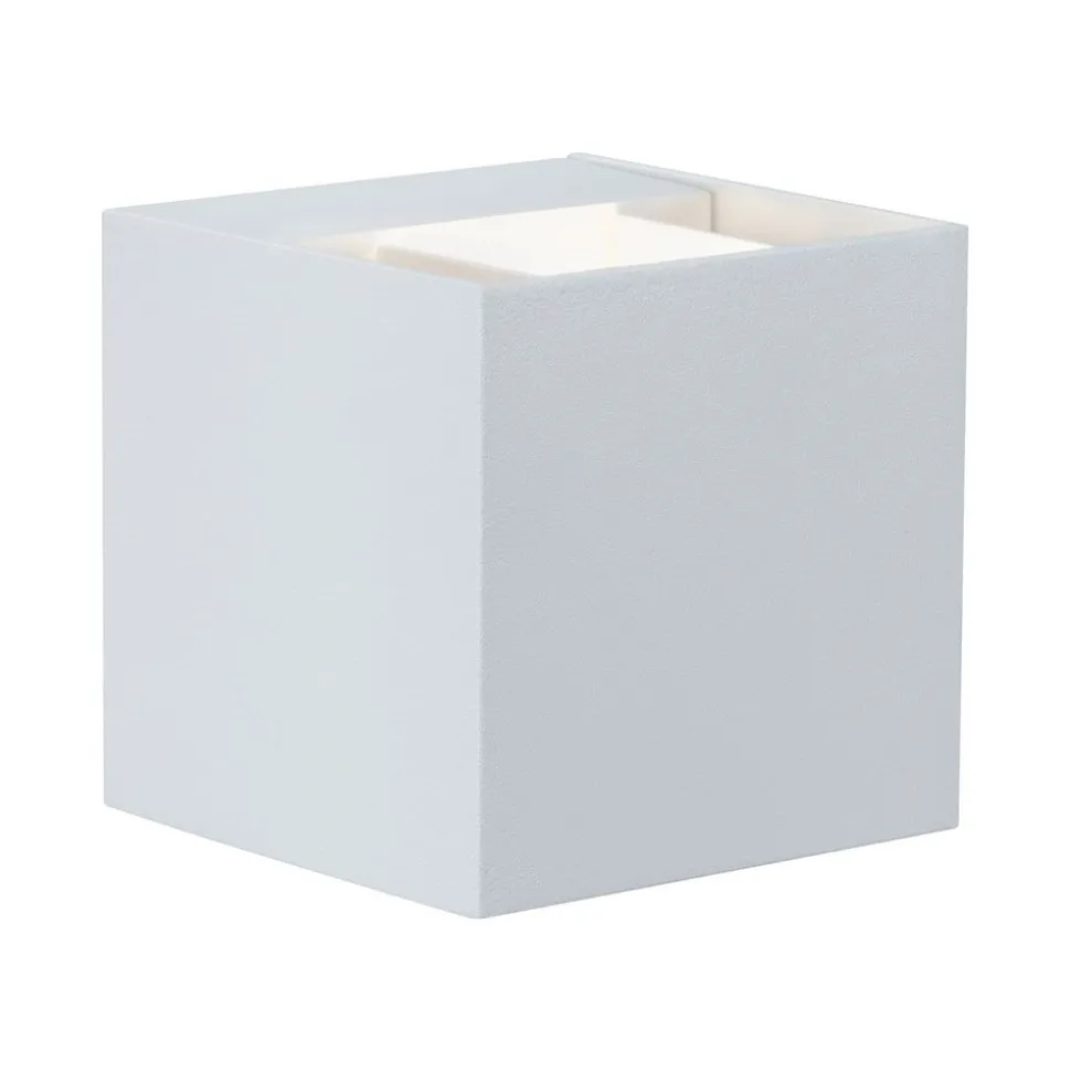 Paulmann Cybo LED buitenwandlamp, 2.700 K, 8 x 8 cm, wit