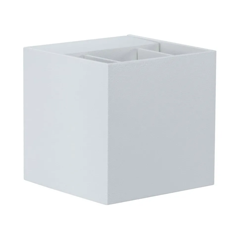 Paulmann Cybo LED buitenwandlamp, 2.700 K, 8 x 8 cm, wit