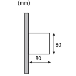 Paulmann Cybo LED buitenwandlamp, 2.700 K, 8 x 8 cm, wit