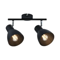 Paulmann Davy plafondlamp, zwart, 2-lamps
