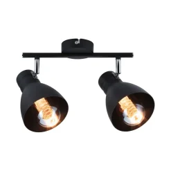 Paulmann Davy plafondlamp, zwart, 2-lamps