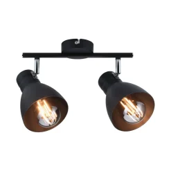 Paulmann Davy plafondlamp, zwart, 2-lamps