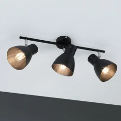 Paulmann Davy plafondlamp, zwart, 3-lamps