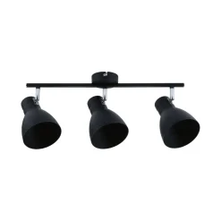 Paulmann Davy plafondlamp, zwart, 3-lamps